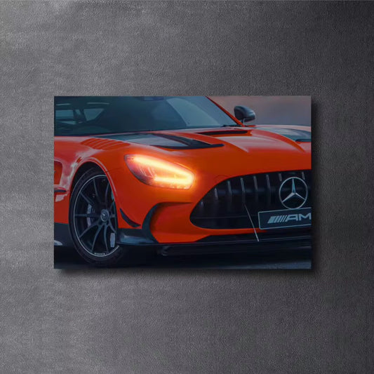 Mercedes AMG GT NEON Poster